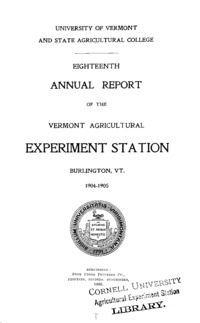 Volume 18: Annual report