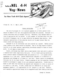 Volume 21, Number 2 - Potato Herbicides: Cornell veg-news