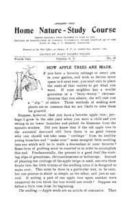 Volume 4, Number 28 - How Apple Trees Are Made: Home nature-study course