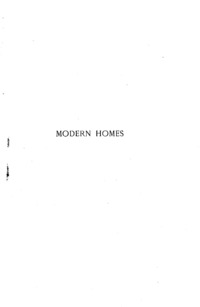 Modern homes: selected examples of dwelling houses