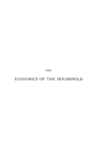 The economics of the household: six lectures given at the London School of Economics