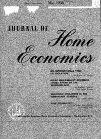 Journal of home economics: Volume 50, Number 5