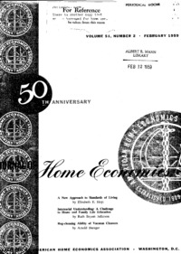 Journal of home economics: Volume 51, Number 2