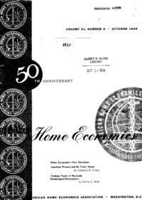 Journal of home economics: Volume 51, Number 8