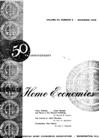 Journal of home economics: Volume 51, Number 9