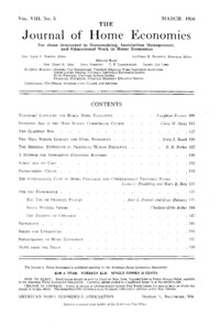 Journal of home economics: Volume 8, Number 3