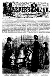 Volume XIII, Number 16: Harper's bazaar