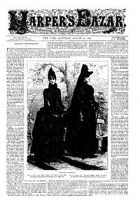 Volume XIX, Number 33: Harper's bazaar