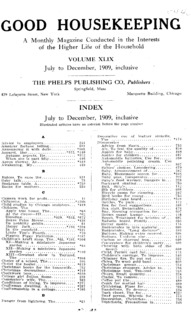 Volume 49, Index : Good housekeeping