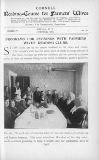 Series 4, Number 16 - Programs for Evenings with Farmers Wives' Reading Clubs: Cornell reading-course for farmers' wives