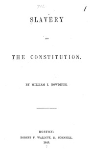 Slavery and the Constitution.