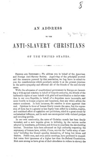 An address to the anti-slavery Christians of the United States.