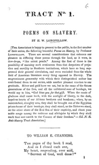 Poems on slavery