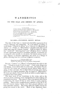 Wanderings on the seas and shores of Africa : ... continued semi-monthly : four sheet periodical.