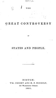 The great controversy of states and people.