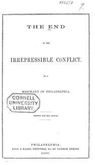 The end of the irrepressible conflict