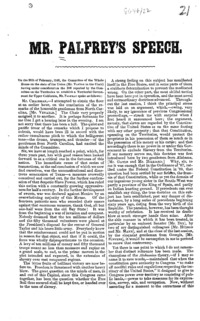 Mr. Palfrey's speech.