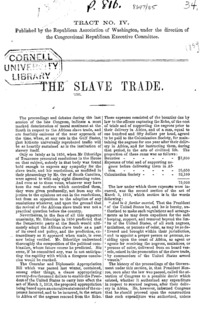 The slave trade.
