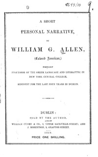 A short personal narrative,