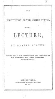 The Constitution of the United States : with a lecture