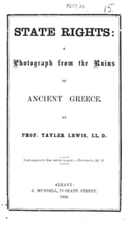 State rights : a photograph from the ruins of ancient Greece