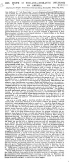 Mrs. Stowe in England--England's influence on America.