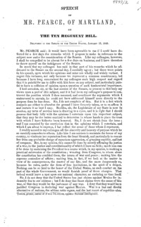 Speech of Mr. Pearce, of Maryland, on the Ten Regiment Bill : delivered in the Senate of the United States, January 13, 1848.