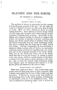 Slavery and the North