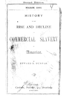 History of the rise and decline of commercial slavery