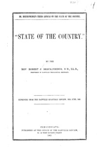 "State of the country."