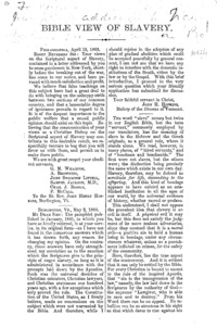 Bible view of slavery.