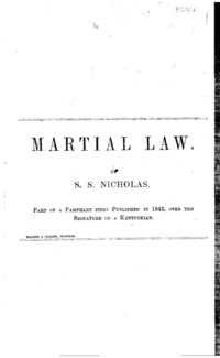 Martial law
