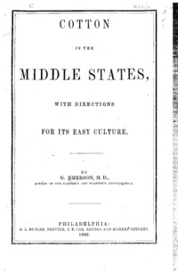 Cotton in the middle states : with directions for its easy culture