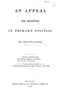 An appeal for rectitude in primary politics.