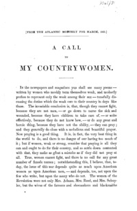 A call to my countrywomen.