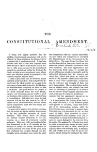 The constitutional amendment.