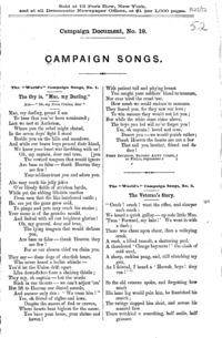 Campaign songs.