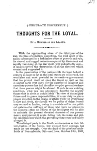 Thoughts for the loyal