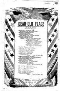 Dear old flag! : composed and dedicated to the soldiers of the Unit. Stat.