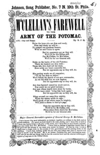 M'Clellan's farewell to the Army of the Potomac