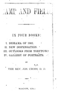 Camp and field : papers from the portfolio of an army chaplain