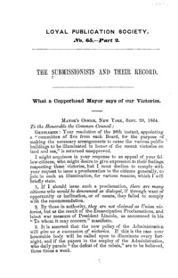 The submissionists & their record.