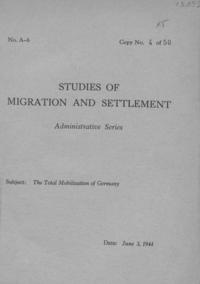 The Total Mobilization of Germany