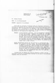 SUBJECT: Arguments of the Defense