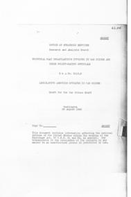 Principal Nazi Organizations Involved in War Crimes and Their Policy-Making Officials / R&A No. 3113.3 / Legislative Agencies Involved in War Crimes / Office of Strategic Services / Research and Analysis Branch / Draft for the War Crimes Staff / SECRET
