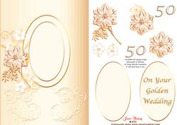 Golden Wedding Card - CUP512870_692 | Craftsuprint