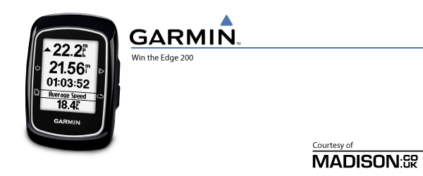 Win the Garmin Edge 200