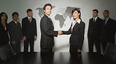 Business people shaking hands