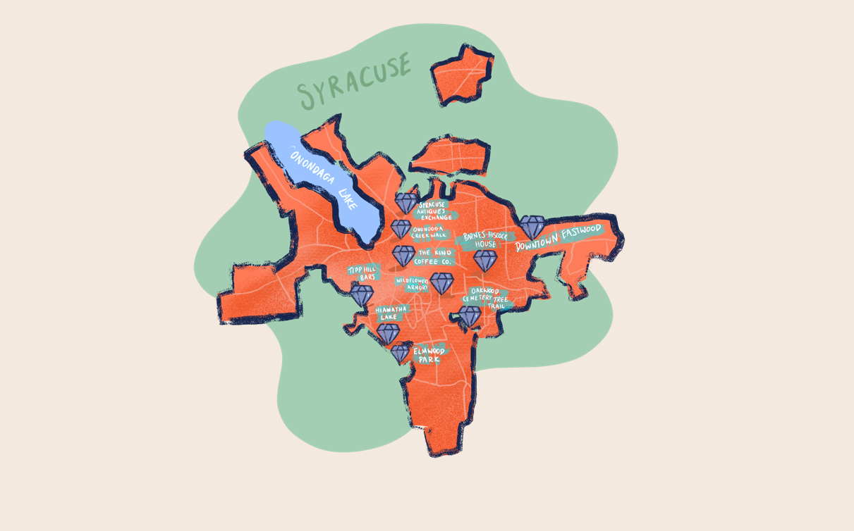 SYRACUSE STAPLES Don’t go to the same old places. Explore these iconic