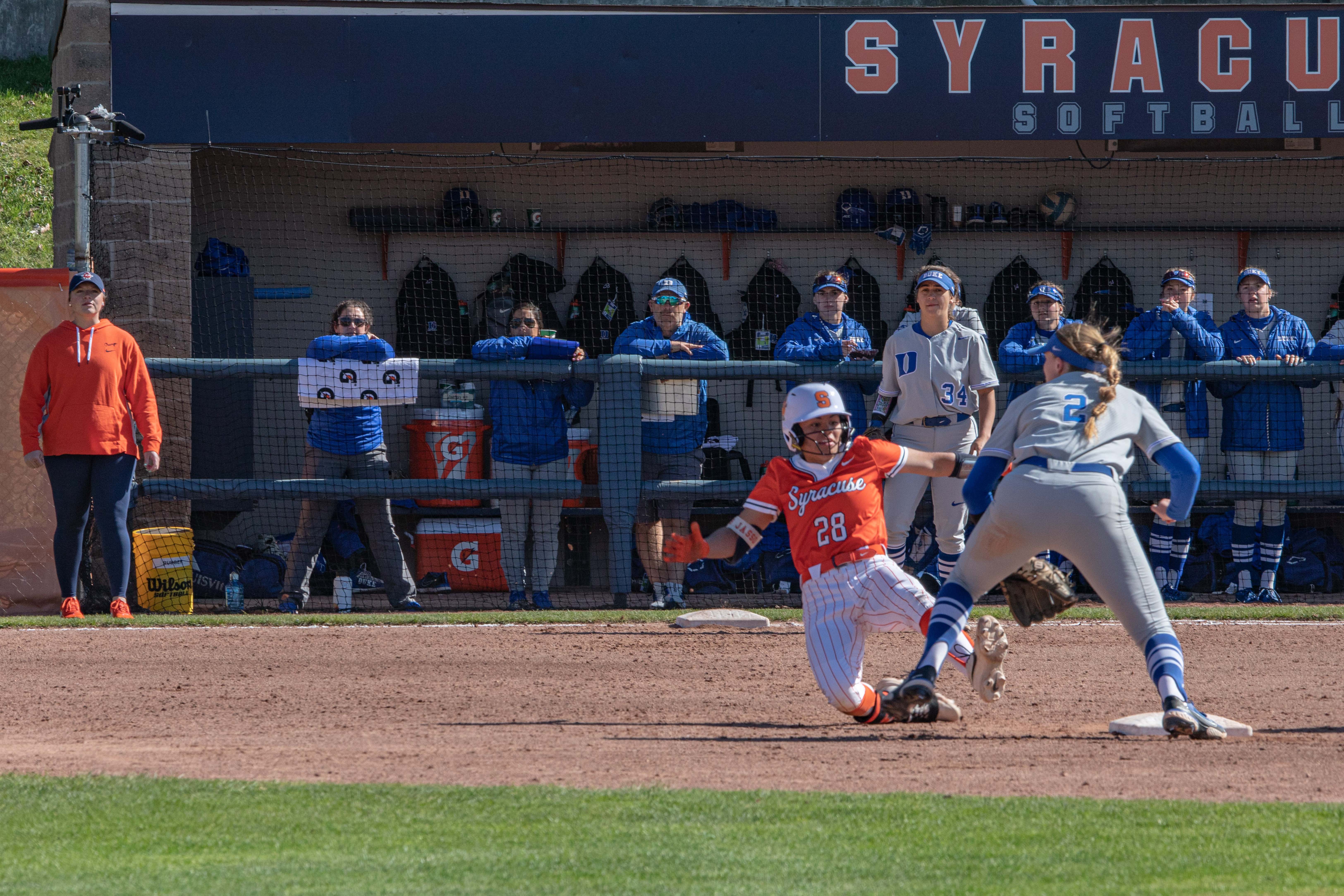 Angel Jasso looks to be aggressive as Syracuse's top basestealer